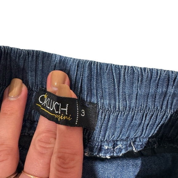 COKLUCH Denim Kids Skort - size 3 - Picture 3 of 4